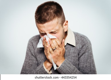 Man Has Runny Nose Stock Photo 443354254 | Shutterstock