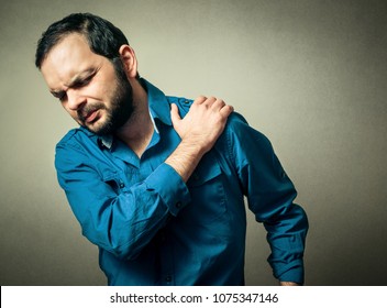 Man Has The Shoulder Pain