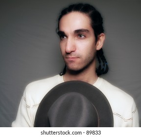 man with a hat