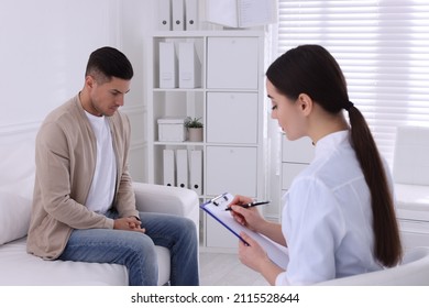 Man Having Appointment With STD Specialist In Clinic