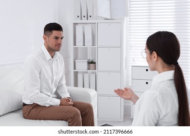 Man Having Appointment With STD Specialist In Clinic