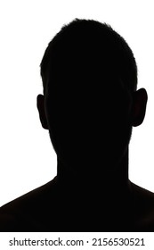 Man Head Shoulder Silhouette Front On Stock Photo 2156530521 | Shutterstock