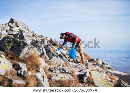 Similar – Image, Stock Photo hiking day Environment