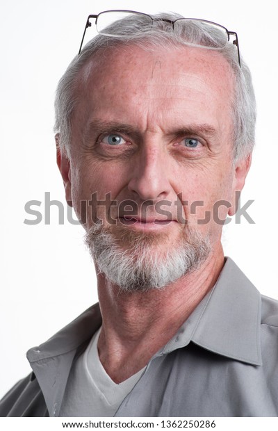 Man His 50s 60s Gray Grey Stock Photo Edit Now 1362250286