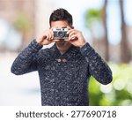man holding a camera