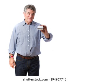 Man Holding A Credit Card