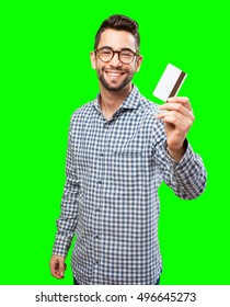 Man Holding A Credit Card