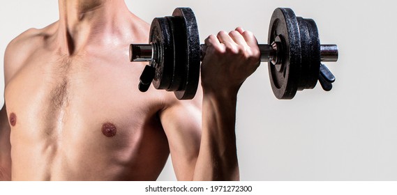 Skinny guy in gym