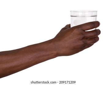 Man Holding A Glass Of Water