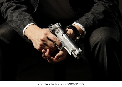 Man Holding Gun