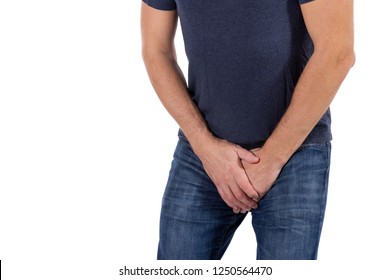 Man Holding His Urethra Pain Men Stock Photo (Edit Now) 1250564470