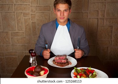 Steak Man Images Stock Photos Vectors Shutterstock