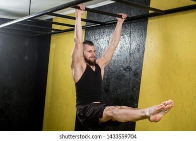 Man Holding On Ladder Doing Exercises Stock Photo 1433559704 | Shutterstock