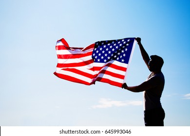 12,496 Man holding usa flag Images, Stock Photos & Vectors | Shutterstock