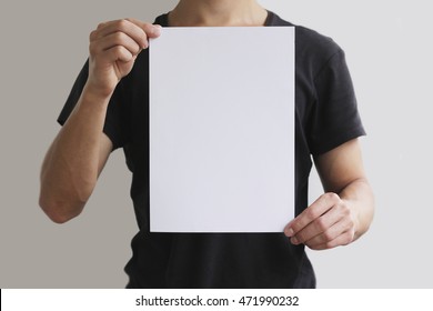 1,762 Man holding a4 paper Images, Stock Photos & Vectors | Shutterstock