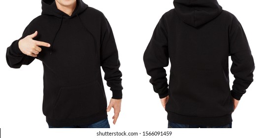 Download Black Hoodie Back Front Hd Stock Images Shutterstock