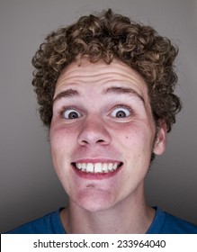 Man With A Huge Grin On His Face That Is Too Happy And Kind Of Creepy