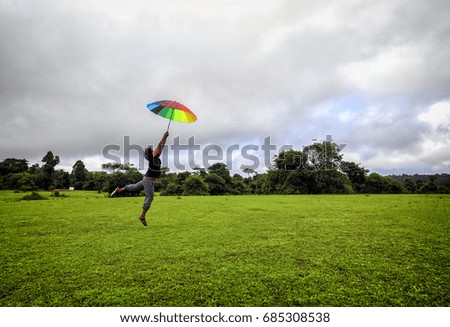 Similar – Image, Stock Photo Egg neck (2) Man Umbrella