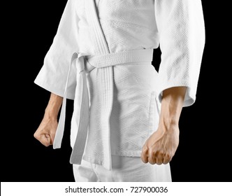 Man Karategi On Dark Background Stock Photo 727900036 | Shutterstock