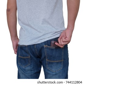 Man Keep Wallet Back Pocket On Stock Photo 744112804 | Shutterstock