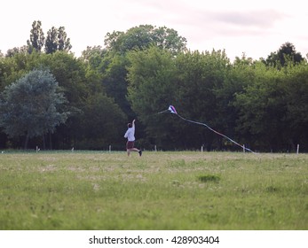 man with kite