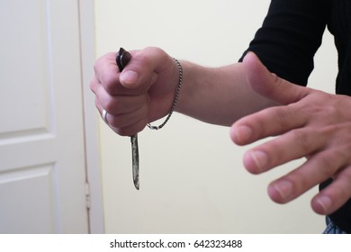 Man with a knife