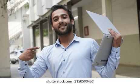 Man With Laptop HD Image 