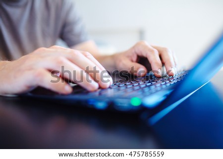 man with laptot
