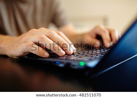man with laptot