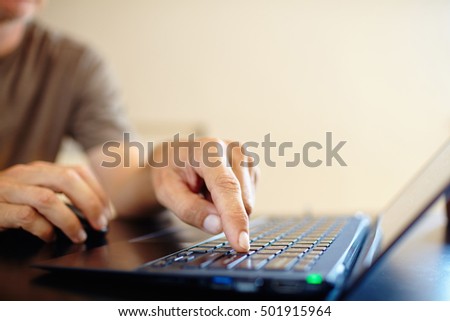 man with laptot