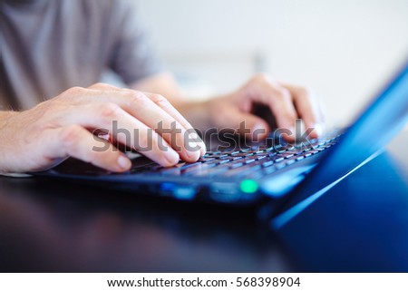 man with laptot