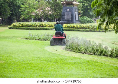 Man With Lawn Mower