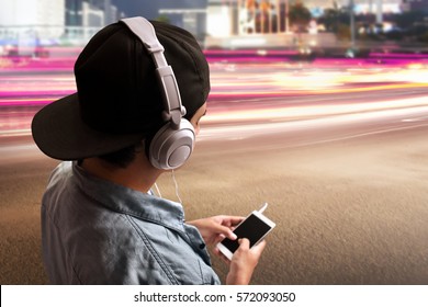 Man listening music - Powered by Shutterstock