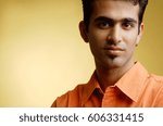 Man looking at camera