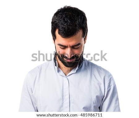 Man looking down