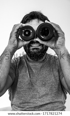 Similar – Image, Stock Photo search Binoculars