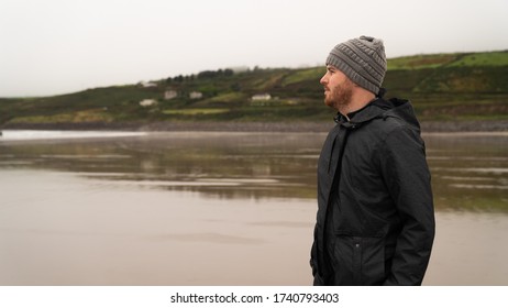 Man Looks Out On Beach- Dingle Penninsula