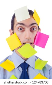 Man With Lots Of Reminder Notes