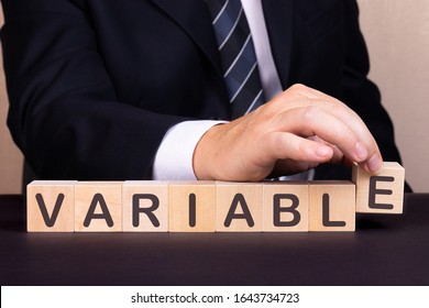 Man Made Word Variable With Wood Blocks