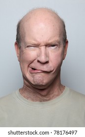 Man Making Funny Face With Mouth