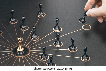 Man making new business connection and expanding a professionnal or social network Composite image between a 3d illustration and a photography. - Shutterstock ID 2210468405
