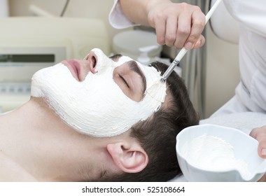 Man In The Mask Cosmetic Procedure In Spa Salon