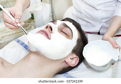 Man In The Mask Cosmetic Procedure In Spa Salon