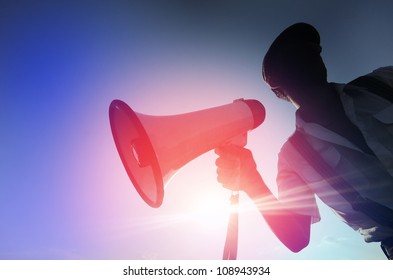 Man With A Megaphone, The Silhouette