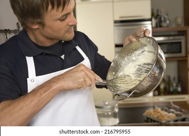 Man Mixing Batter