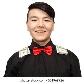 man with money