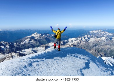 The Man At Mount Elbrus Top