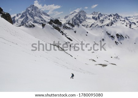 Similar – Image, Stock Photo Ascent Arlberg Freeride