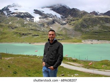 man in the mountains