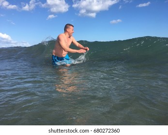Man in ocean